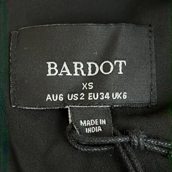 Bardot Cut Out Frill Mini Dress in Floral - NEW - Size XS (2 US) - Picture 6 of 9